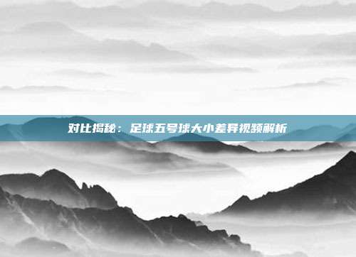 对比揭秘：足球五号球大小差异视频解析