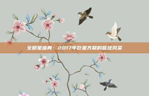 全明星盛典：2017年巨星齐聚的篮球风采