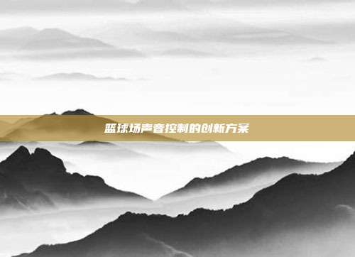 篮球场声音控制的创新方案