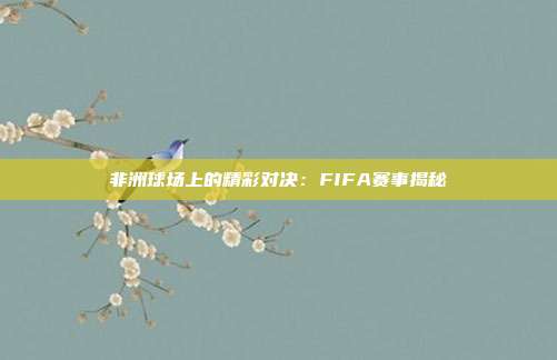 非洲球场上的精彩对决：FIFA赛事揭秘