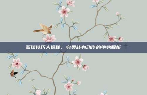 篮球技巧大揭秘：完美转身动作的绝妙解析