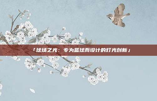 「球场之光：专为篮球而设计的灯光创新」