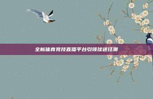 全新体育竞技直播平台引领球迷狂潮