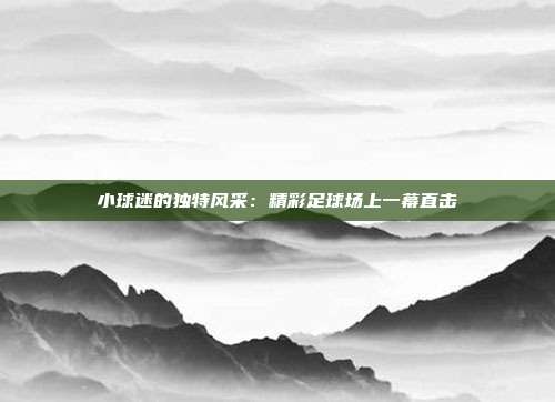 小球迷的独特风采：精彩足球场上一幕直击