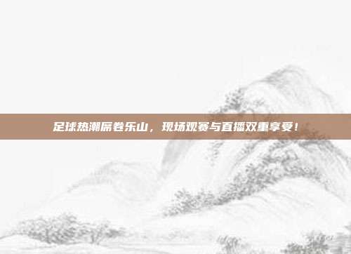 足球热潮席卷乐山，现场观赛与直播双重享受！