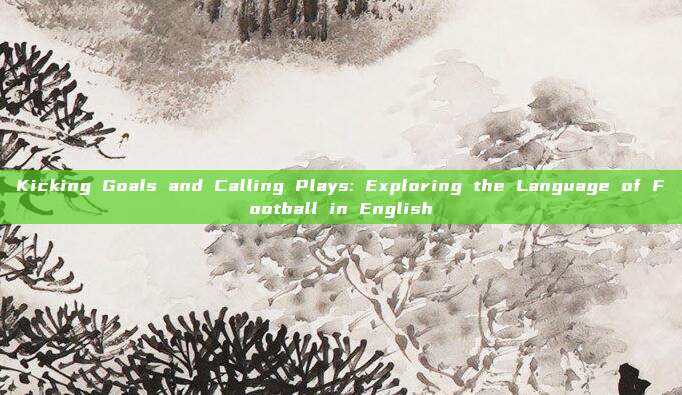 Kicking Goals and Calling Plays: Exploring the Language of Football in English