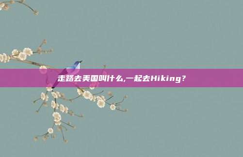 走路去美国叫什么,一起去Hiking？