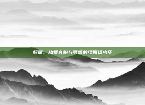 标题：热爱奔跑与梦想的绿茵场少年