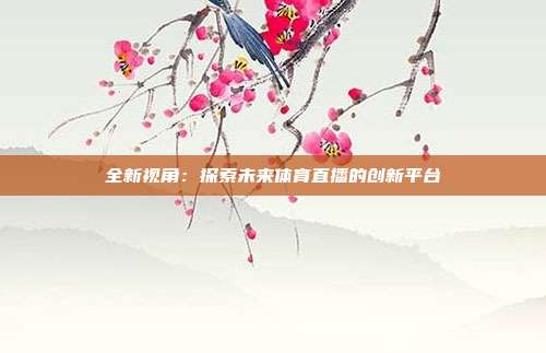 全新视角：探索未来体育直播的创新平台