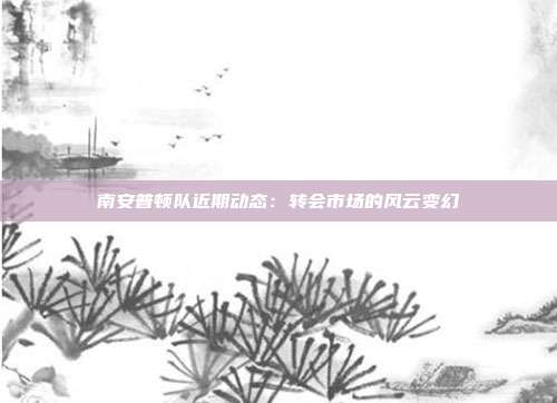 南安普顿队近期动态：转会市场的风云变幻