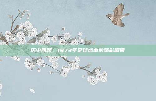 历史回顾：1973年足球盛事的精彩瞬间