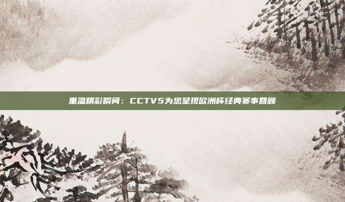 重温精彩瞬间：CCTV5为您呈现欧洲杯经典赛事回顾