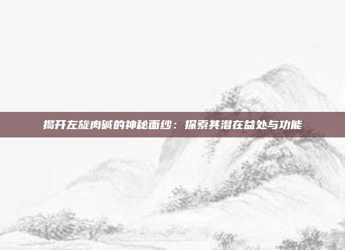 揭开左旋肉碱的神秘面纱：探索其潜在益处与功能