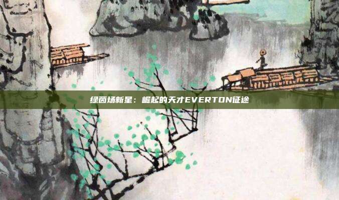 绿茵场新星：崛起的天才EVERTON征途