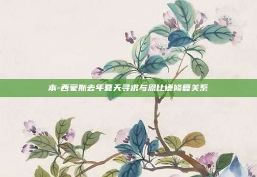 本-西蒙斯去年夏天寻求与恩比德修复关系